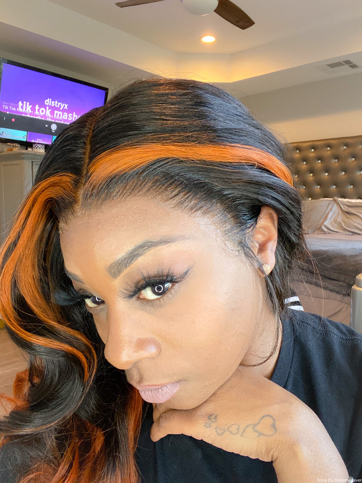 Lace front wig ( pre customized easy install )