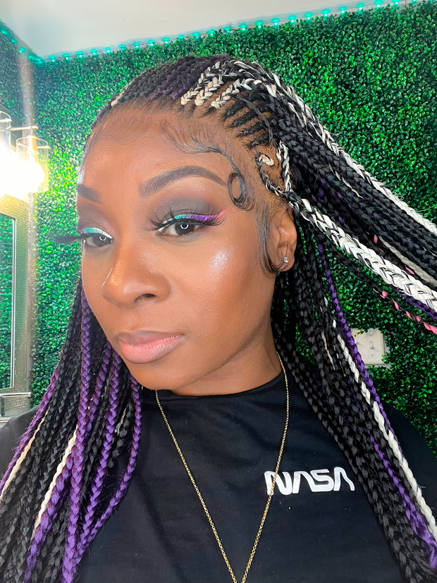 Colorful braid unit