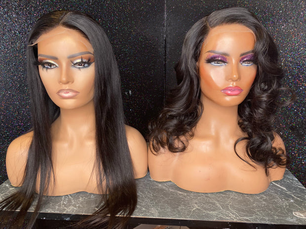 18 inch 5 * 5 HD Closure wig