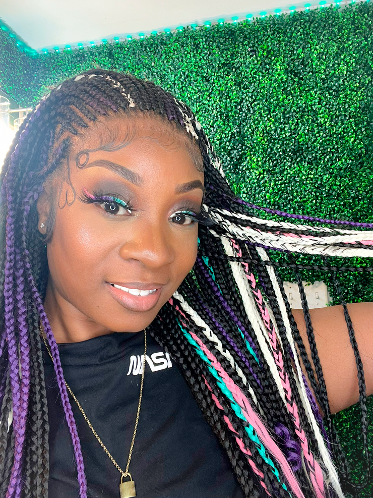 Colorful braid unit